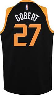 Nike Youth 2020-21 City Edition Utah Jazz Rudy Gobert #27 Black Swingman Jersey product image