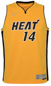 Nike Youth Miami Heat 2021 Earned Edition Tyler Herro #14 Gold Dri-FIT Swingman Jersey product image