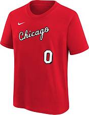 Nike Youth 2021-22 City Edition Chicago Bulls Coby White #0 Red Player T-Shirt product image