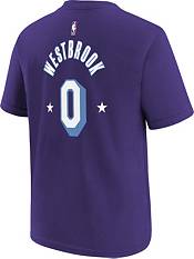 Nike Youth 2021-22 City Edition Los Angeles Lakers Russell Westbrook #0 Purple Player T-Shirt product image