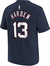 Nike Youth 2021-22 City Edition Brooklyn Nets James Harden #13 Navy Player T-Shirt product image
