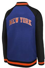 Nike Youth 2021-22 City Edition New York Knicks Blue Long Sleeve Showtime Jacket product image