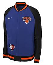Nike Youth 2021-22 City Edition New York Knicks Blue Long Sleeve Showtime Jacket product image