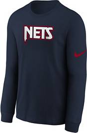 Nike Youth 2021-22 City Edition Brooklyn Nets Black Courtside Long Sleeve T-Shirt product image