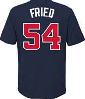 Nike Youth Atlanta Braves Max Fried #54 Navy T-Shirt product image