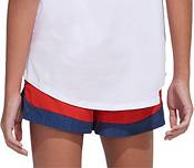 adidas Girls' Colorblock Woven Shorts product image