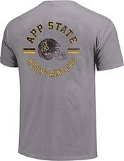Image One Men's Appalachian State Mountaineers Grey Helmet Arch T-Shirt product image