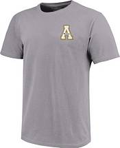 Image One Men's Appalachian State Mountaineers Grey Helmet Arch T-Shirt product image