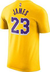 Nike Men's Los Angeles Lakers LeBron James Dri-FIT Gold T-Shirt product image