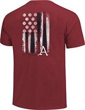 Image One Men's Arkansas Razorbacks Cardinal Flag T-Shirt product image