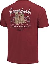 Image One Women's Arkansas Razorbacks Cardinal Double Trouble T-Shirt product image