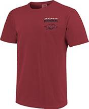 Image One Men's Arkansas Razorbacks Cardinal Retro Poster T-Shirt product image