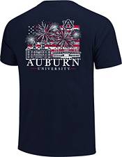 Image One Men's Auburn Tigers Blue Americana Fireworks T-Shirt product image