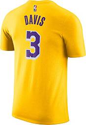 Nike Youth Los Angeles Lakers Anthony Davis #3 Dri-FIT Gold T-Shirt product image