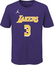 Jordan Youth Los Angeles Lakers Anthony Davis #3 Purple Statement T-Shirt product image