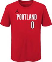 Jordan Youth Portland Trail Blazers Damien Lillard #0 Red Statement T-Shirt product image