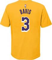 Nike Youth Los Angeles Lakers Anthony Davis #3 Gold Cotton T-Shirt product image