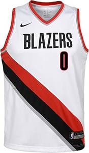 Nike Youth Portland Trail Blazers Damian Lillard #0 White Dri-FIT Swingman Jersey product image