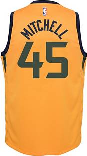 Nike Youth Utah Jazz Donovan Mitchell #45 Gold Dri-FIT Statement Swingman Jersey product image