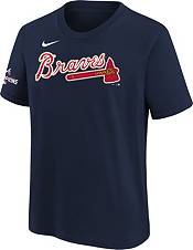 Nike Youth Atlanta Braves Austin Riley #27 2022 Gold Collection Navy Logo T-Shirt product image