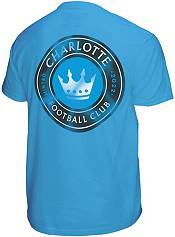 Mitchell & Ness Charlotte FC Double Hit Aqua T-Shirt product image