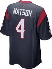 Nike Men's Houston Texans Deshaun Watson #4 Navy Game Jersey product image