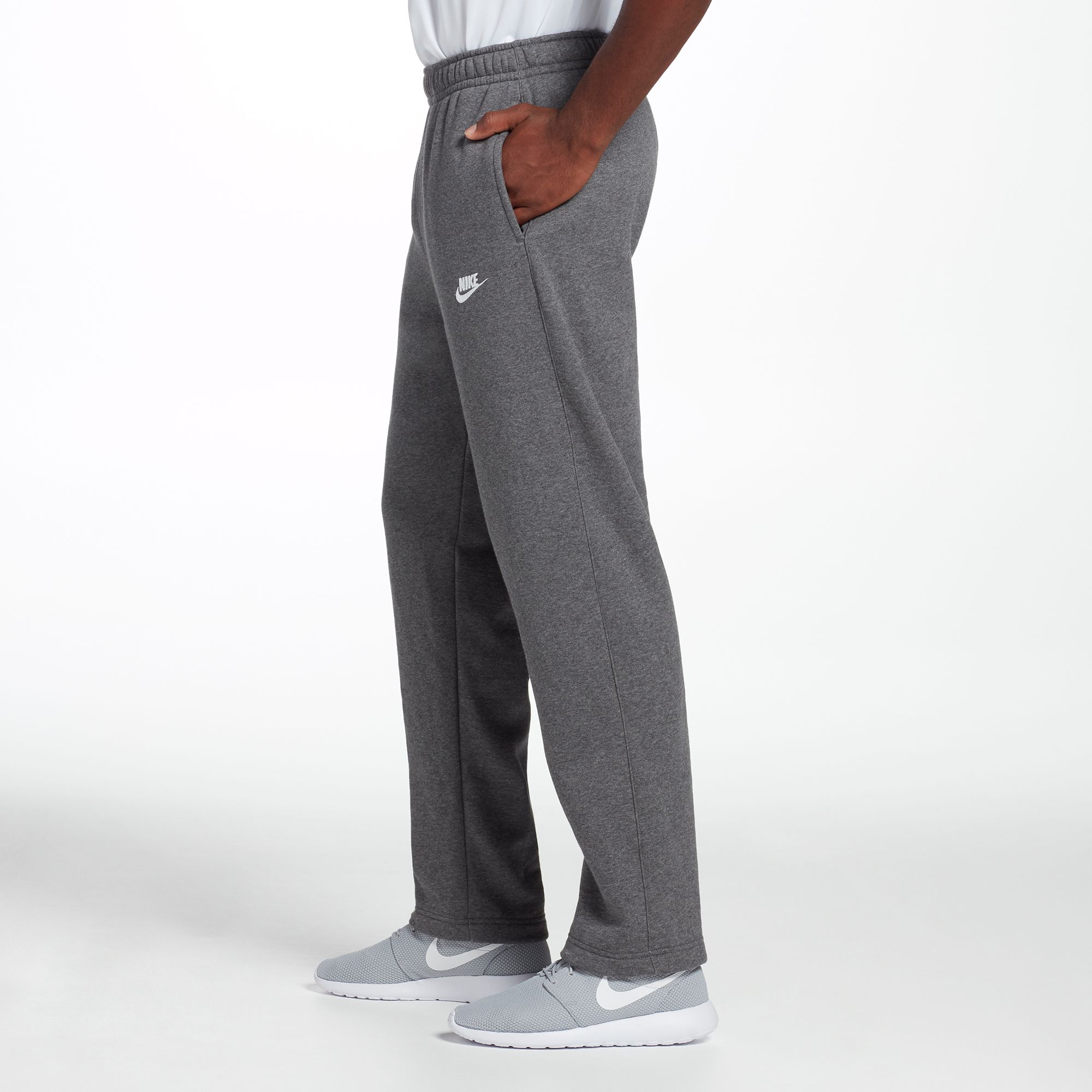 nike sweatpants open bottom