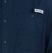 Columbia Men's Dallas Cowboys Tamiami Navy Button Up Shirt product image