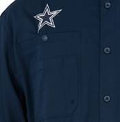 Columbia Men's Dallas Cowboys Tamiami Navy Button Up Shirt product image