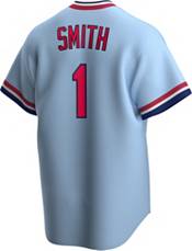 Nike Men's St. Louis Cardinals Ozzie Smith #1 Blue Cooperstown V-Neck Pullover Jersey product image