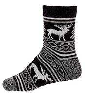 Northeast Outfitters Men's Cozy Cabin Moose Print Crew Socks product image