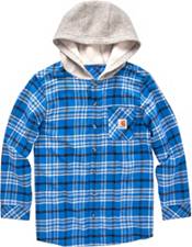 Carhartt Boys' Long Sleeve Button-Front Hooded Flannel Shirt product image