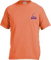 Image One Men's Clemson Tigers Orange Baseball Flag T-Shirt product image