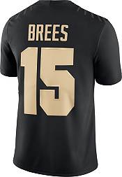 Nike Men's Drew Brees Purdue Boilermakers #15 Dri-FIT Game Football Black Jersey product image