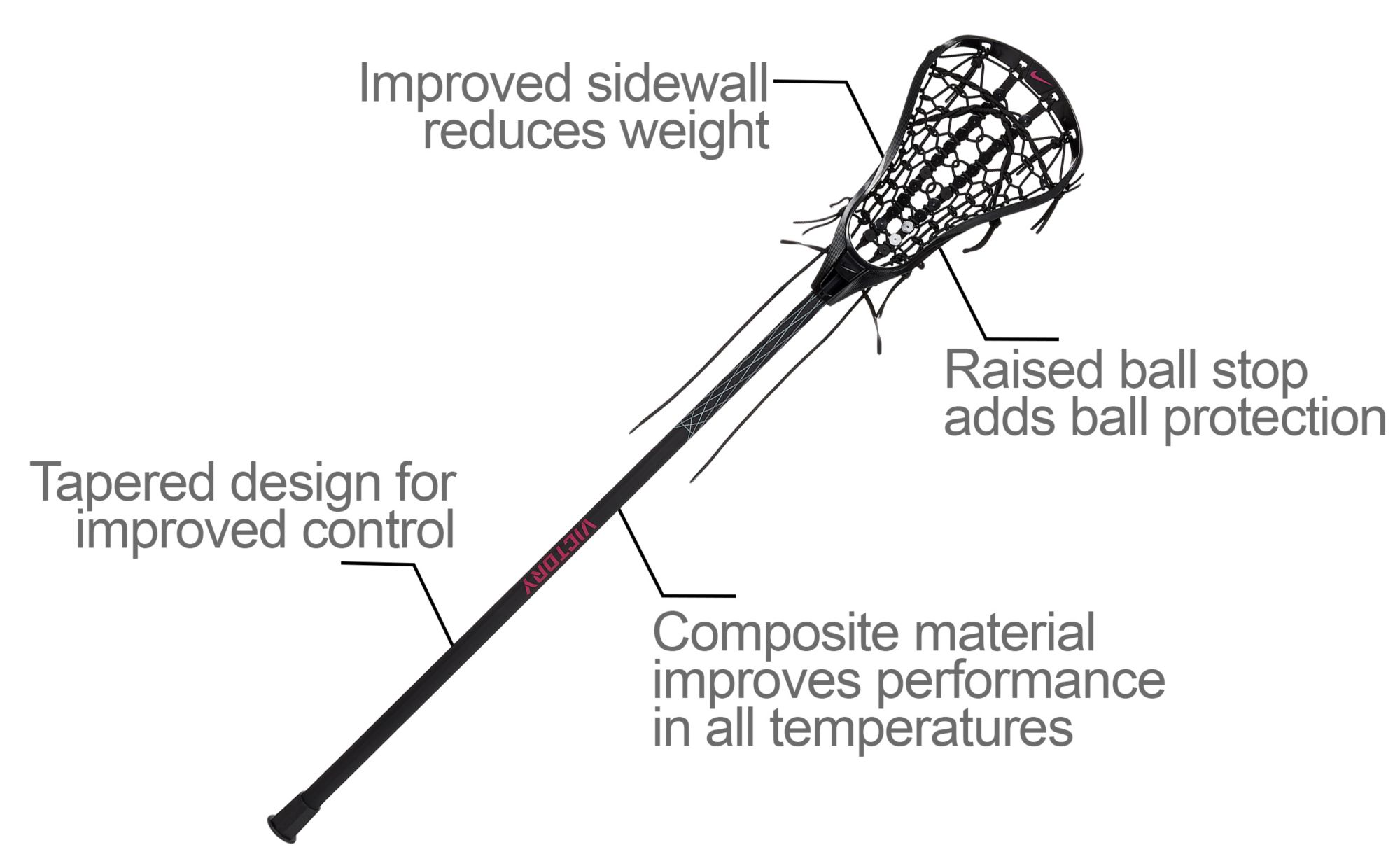 nike women's arise lt on victory lacrosse stick