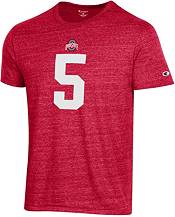 Champion Men's Ohio State Buckeyes Garrett Wilson #5 Scarlet T-Shirt product image