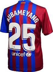 Nike FC Barcelona Pierre-Emerick Aubameyang #25 '21 Breathe Stadium Home Replica Jersey product image