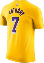 Nike Men's Los Angeles Lakers Carmelo Anthony #7 Yellow Player T-Shirt product image