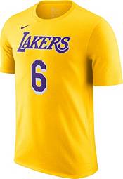Nike Men's Los Angeles Lakers LeBron James #6 Yellow T-Shirt product image