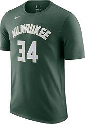 Nike Men's Milwaukee Bucks Giannis Antetokounmpo #34 Green Cotton T-Shirt product image