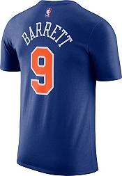 Nike Men's New York Knicks RJ Barrett #9 Blue Cotton T-Shirt product image