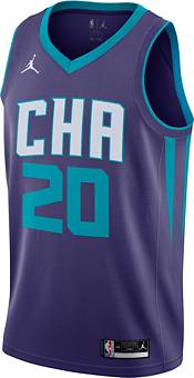 Jordan Men's Charlotte Hornets Gordon Hayward #20 Purple Dri-FIT Swingman Jersey product image