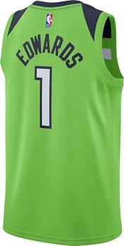 Jordan Men's Minnesota Timberwolves Anthony Edwards  #1 Green Dri-FIT Statement Edition Jersey product image