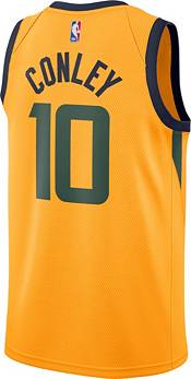 Jordan Men's Utah Jazz Mike Conley #10 Yellow Dri-FIT Swingman Jersey product image