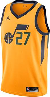 Jordan Men's Utah Jazz Rudy Gobert #27 Yellow Dri-FIT Swingman Jersey product image