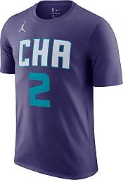 Jordan Men's Charlotte Hornets LaMelo Ball #2 Purple T-Shirt product image