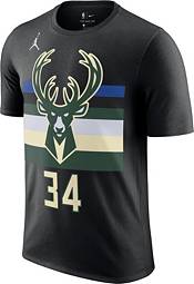 Nike Men's Milwaukee Bucks Giannis Antetokounmpo #34 Black Cotton T-Shirt product image
