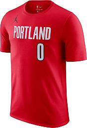 Jordan Men's Portland Trail Blazers Damian Lillard #0 Red Statement T-Shirt product image