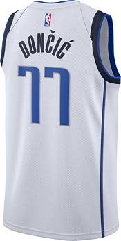 Nike Men's Dallas Mavericks Luka Doncic #77 White Dri-FIT Swingman Jersey product image