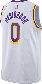Nike Men's Los Angeles Lakers Russell Westbrook #0 White Dri-FIT Swingman Jersey product image